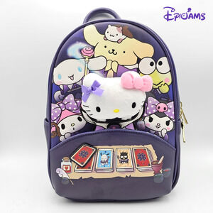 Hello Kitty And Friends Magic Card Purple Mini Backpack Bag New